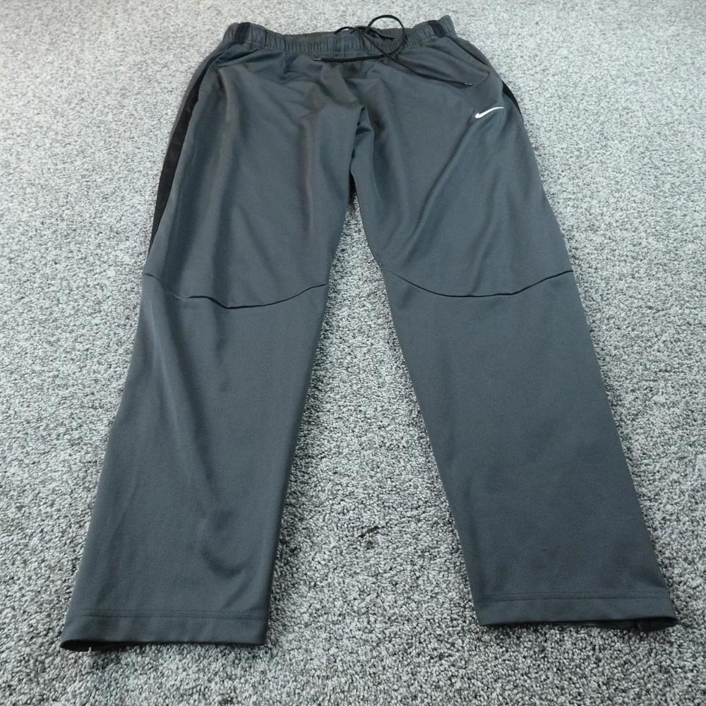 Nike Pants Mens 3XL Gray Drawstring Swoosh Jogger Sweatpants Performance Gym Run